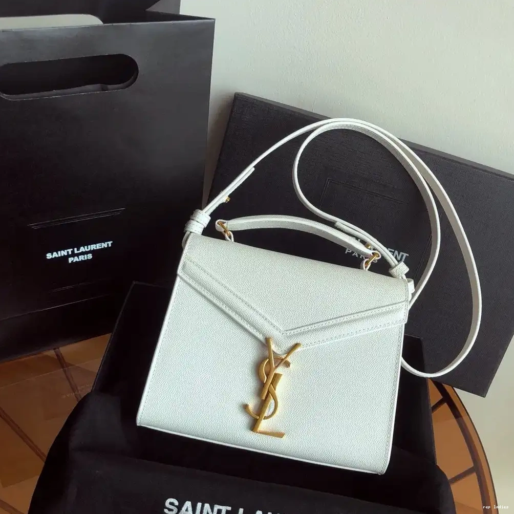 REP EMBOSSED HANDLE LEATHER MINI GRAIN TOP DE IN BAG CASSANDRA YSL POUDRE 0601